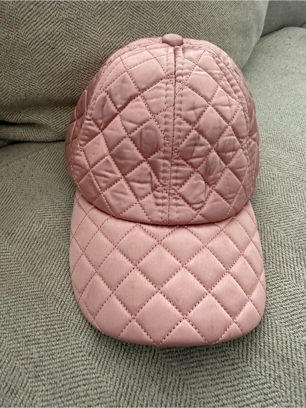 Aldo Quilted Blush Pink Baseball Cap